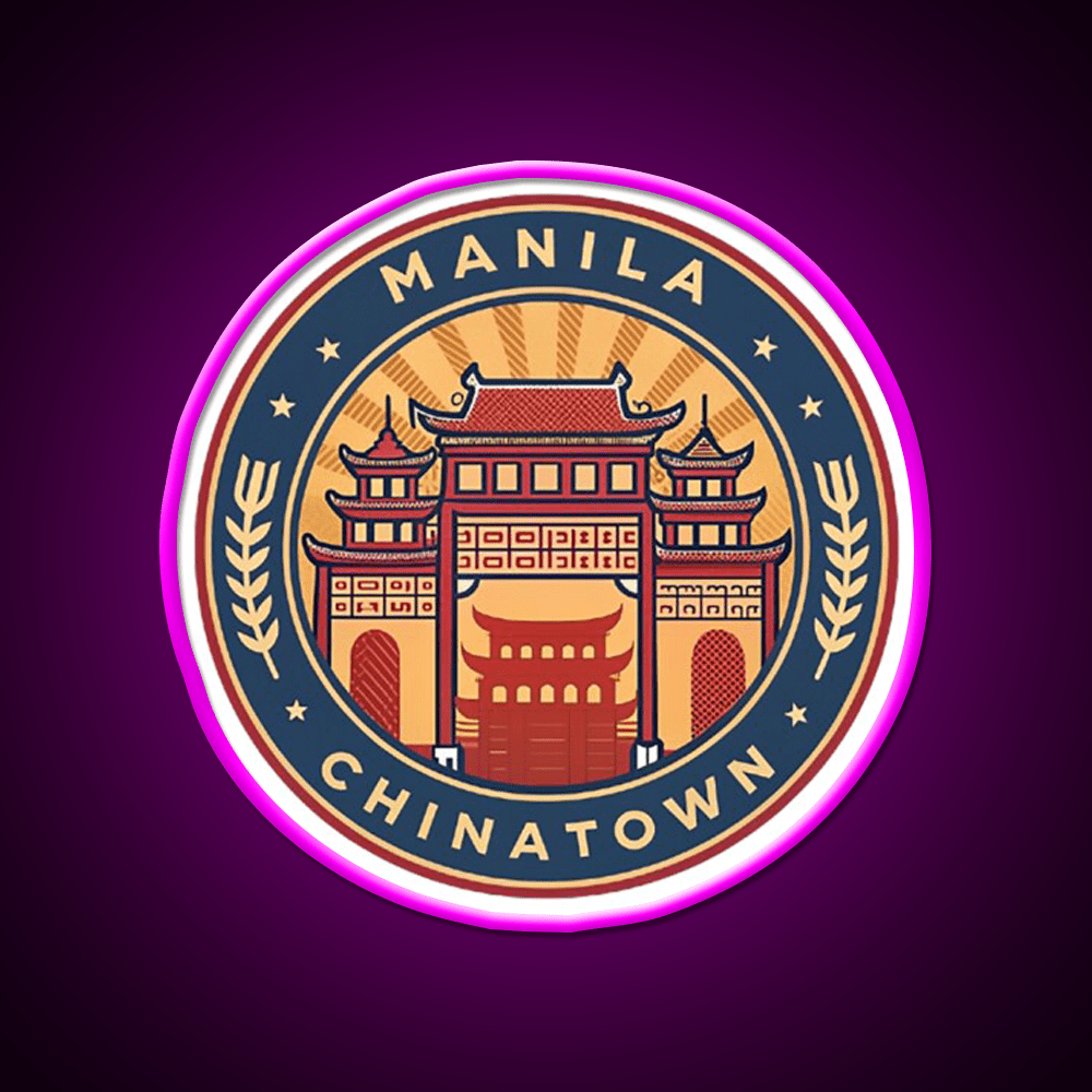Manila Chinatown Asian Cultural Led Neon Sign Home Wall Art Rgb Color - Shineneon