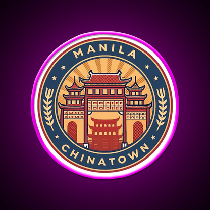 Manila Chinatown Asian Cultural Led Neon Sign Home Wall Art Rgb Color - Shineneon