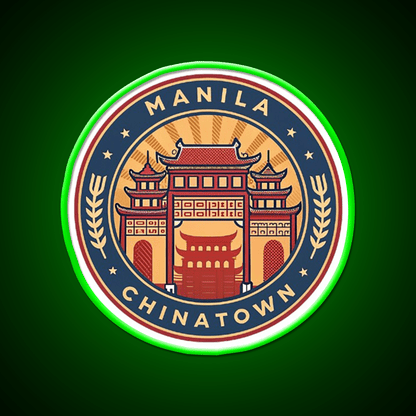 Manila Chinatown Asian Cultural Led Neon Sign Home Wall Art Rgb Color - Shineneon