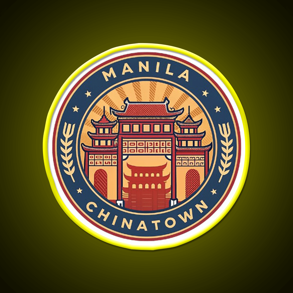 Manila Chinatown Asian Cultural Led Neon Sign Home Wall Art Rgb Color - Shineneon