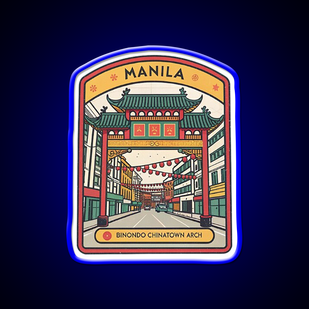 Manila Chinatown Asian Cultural Led Neon Sign Wall Art Rgb Color - LED neon sign view 5