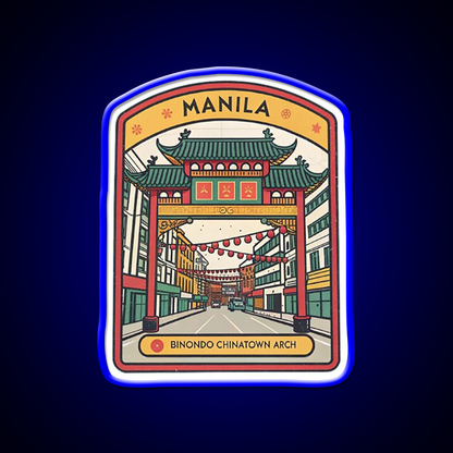 Manila Chinatown Asian Cultural Led Neon Sign Wall Art Rgb Color - LED neon sign view 5