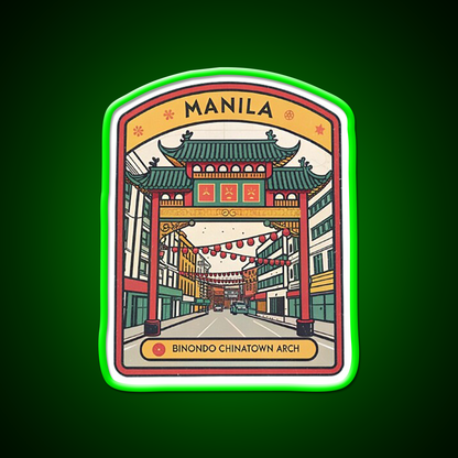 Manila Chinatown Asian Cultural Led Neon Sign Wall Art Rgb Color - LED neon sign view 8