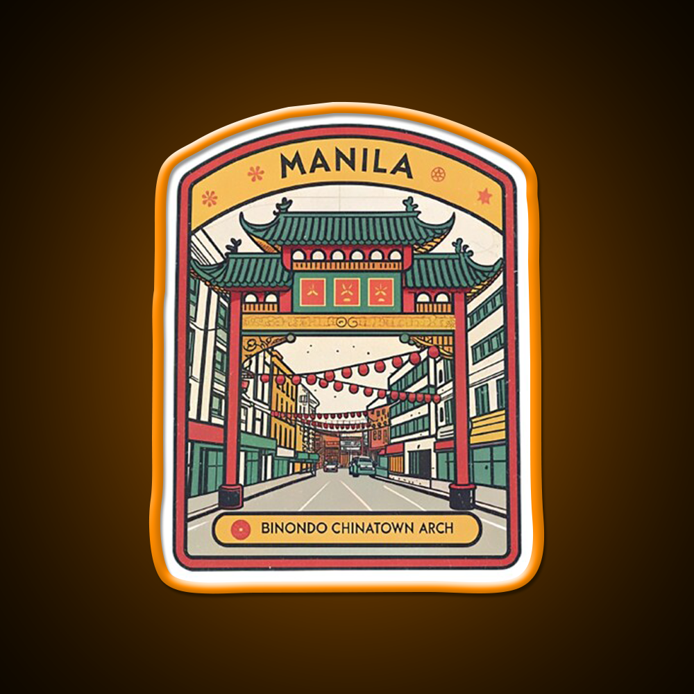 Manila Chinatown Asian Cultural Led Neon Sign Wall Art Rgb Color - LED neon sign view 6