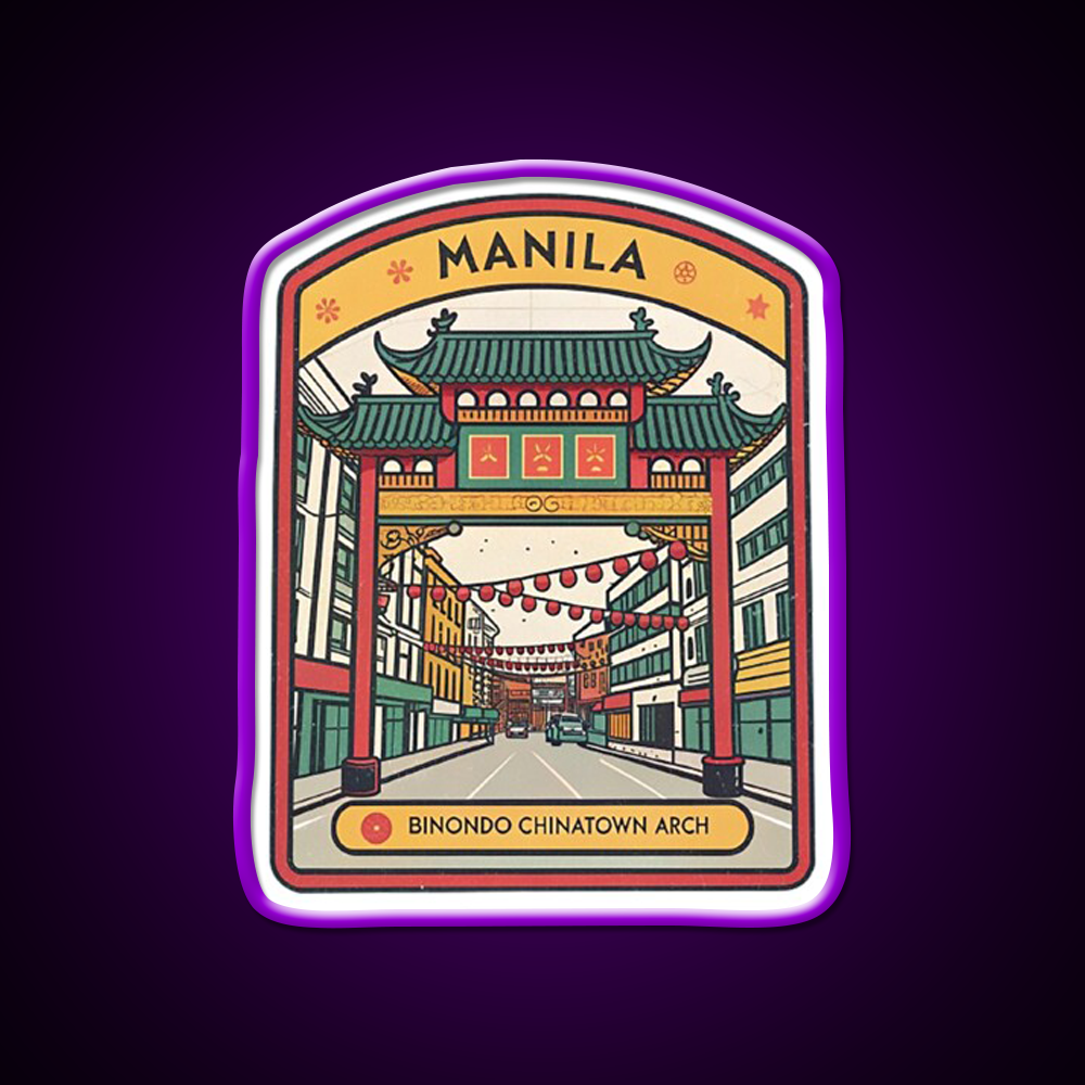 Manila Chinatown Asian Cultural Led Neon Sign Wall Art Rgb Color - LED neon sign view 9