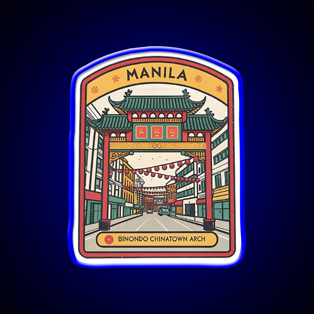 Manila Chinatown Asian Cultural Led Neon Sign Wall Art Rgb Color - Shineneon