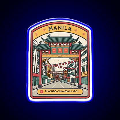 Manila Chinatown Asian Cultural Led Neon Sign Wall Art Rgb Color - Shineneon