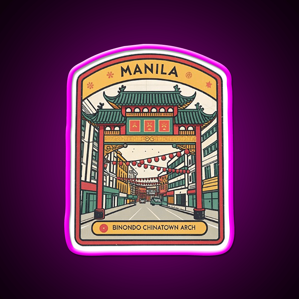 Manila Chinatown Asian Cultural Led Neon Sign Wall Art Rgb Color - Shineneon
