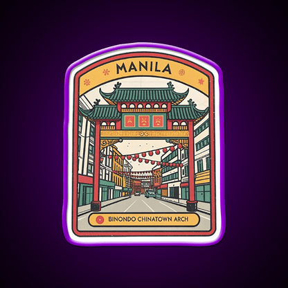 Manila Chinatown Asian Cultural Led Neon Sign Wall Art Rgb Color - Shineneon