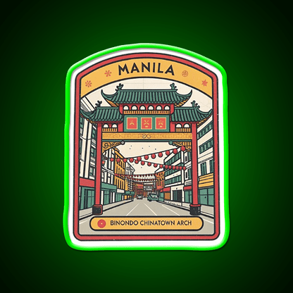 Manila Chinatown Asian Cultural Led Neon Sign Wall Art Rgb Color - Shineneon