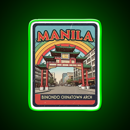 Manila Chinatown Asian Cultural Led Neon Sign Wall Decor Rgb Color - LED neon sign view 8