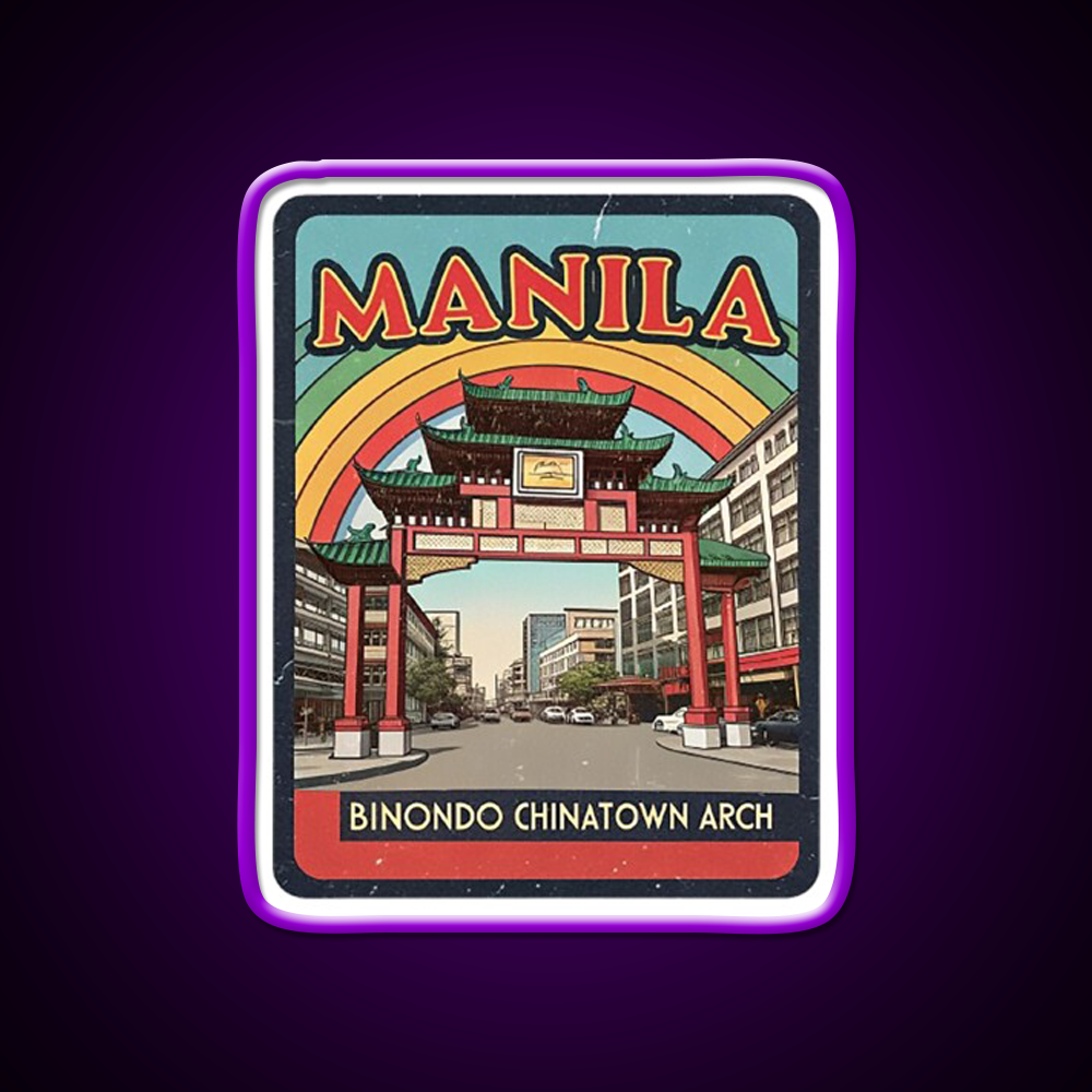 Manila Chinatown Asian Cultural Led Neon Sign Wall Decor Rgb Color - LED neon sign view 9