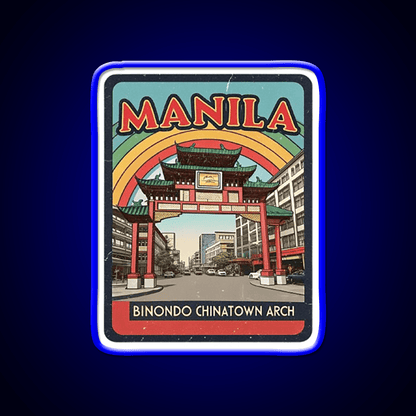 Manila Chinatown Asian Cultural Led Neon Sign Wall Decor Rgb Color - Shineneon