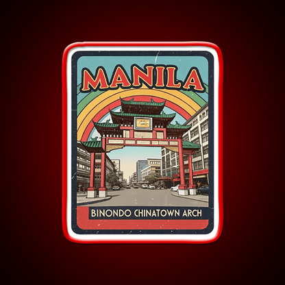 Manila Chinatown Asian Cultural Led Neon Sign Wall Decor Rgb Color - Shineneon