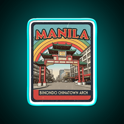 Manila Chinatown Asian Cultural Led Neon Sign Wall Decor Rgb Color - Shineneon