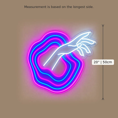 Mano Del Diavolo Hand LED Neon Sign - Shineneon