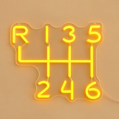 Manual Gearbox Shift Pattern LED Neon Sign - Shineneon