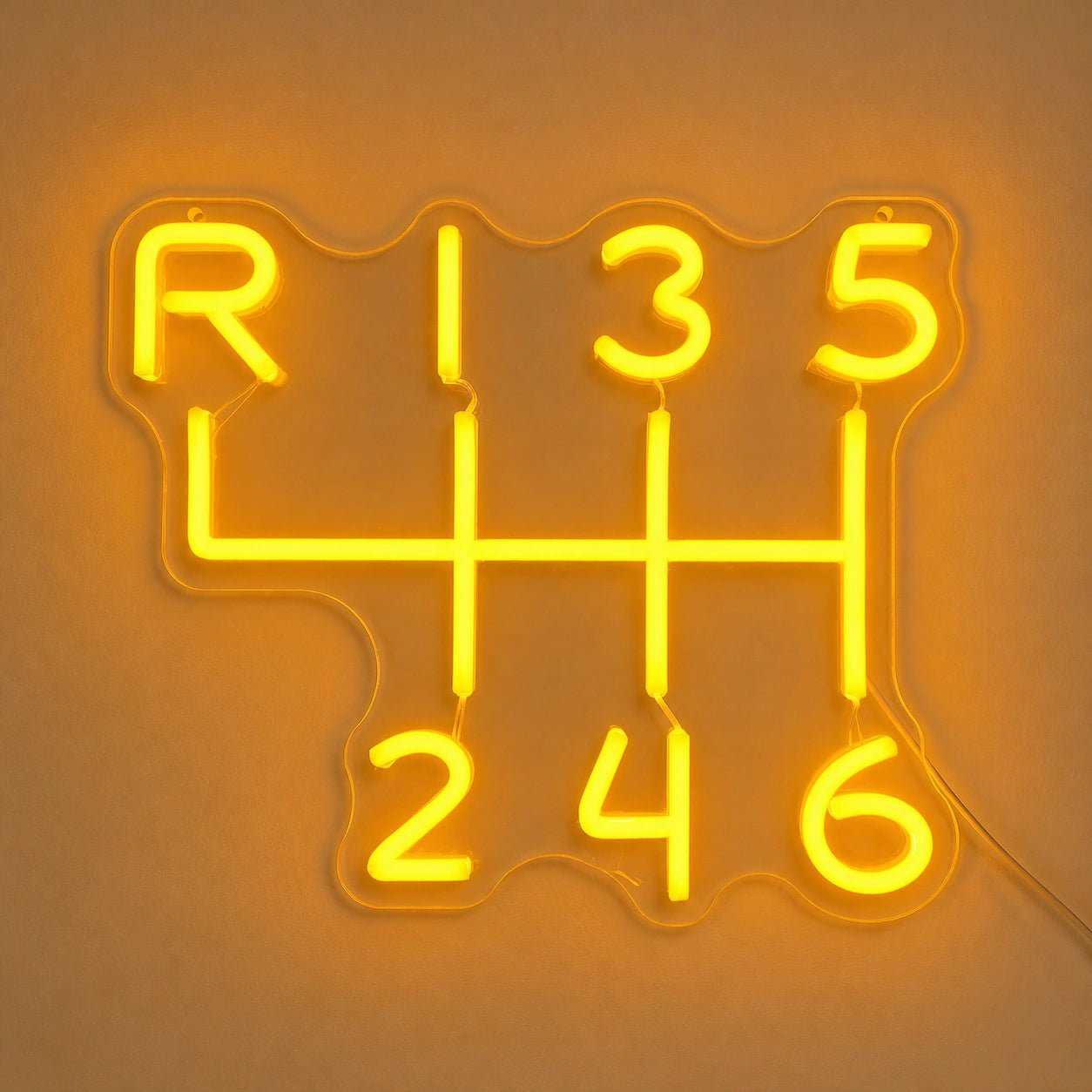 Manual Gearbox Shift Pattern Vintage LED Neon Sign - Shineneon