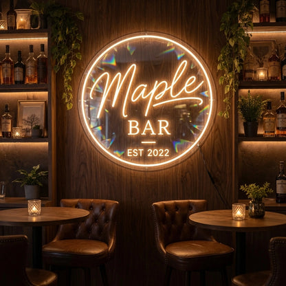 Maple Bar Est LED Neon Sign - 02 High-Converting Product Image