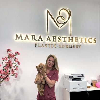 Mara Aesthetics With Logo 3D Backlit Channel Letters Led Light Sign - Shineneon