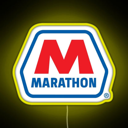 Marathon Oil Racing Lubricant Seghosamdes Rgb Led Neon Sign Pop Wall Art - Shineneon