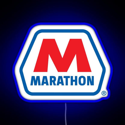 Marathon Oil Racing Lubricant Seghosamdes Rgb Led Neon Sign Pop Wall Art - Shineneon
