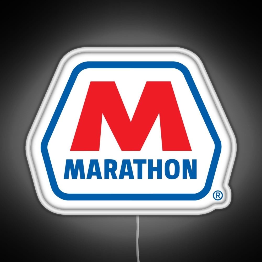 Marathon Oil Racing Lubricant Seghosamdes Rgb Led Neon Sign Pop Wall Art - Shineneon