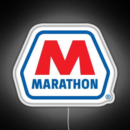 Marathon Oil Racing Lubricant Seghosamdes Rgb Led Neon Sign Pop Wall Art - Shineneon