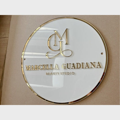 Marcella Guadiana Studio Acrylic Business Logo Sign - Shineneon