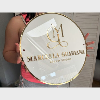 Marcella Guadiana Studio Acrylic Business Logo Sign - Shineneon