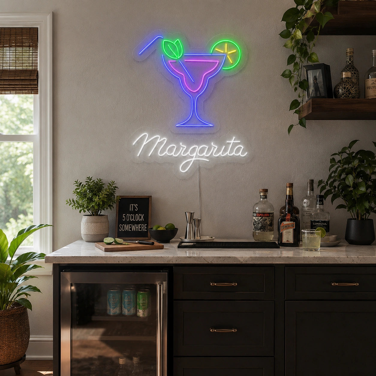 Margarita Bar LED Neon Sign - 03 Real Lifestyle Scene