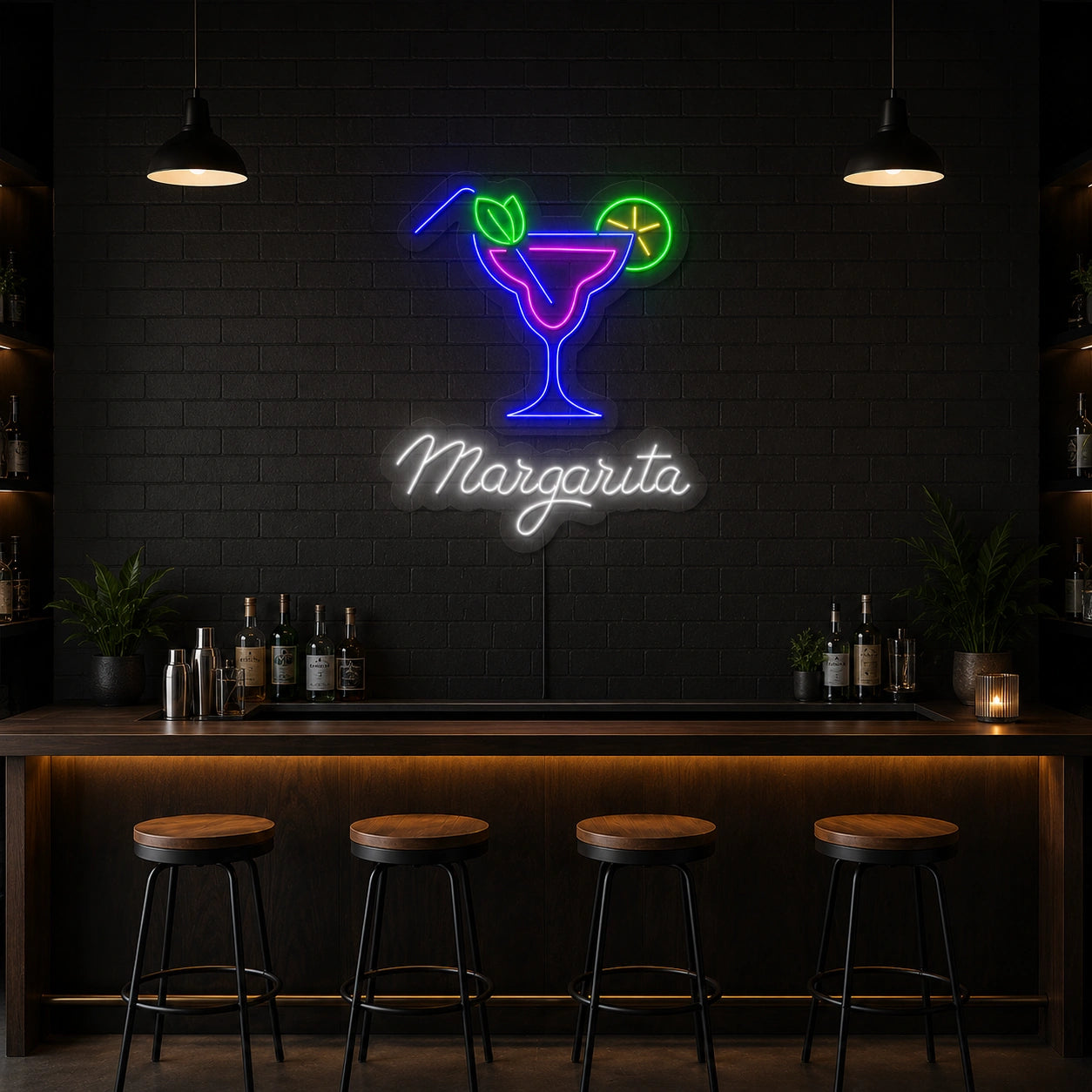 Margarita Bar LED Neon Sign - 04 Size Image