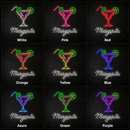 Margarita Bar LED Neon Sign - 05 Color Grid