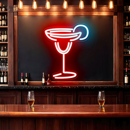 Margarita Cheap Led Neon Signs For Bar Wall Decor - Size and dimension reference