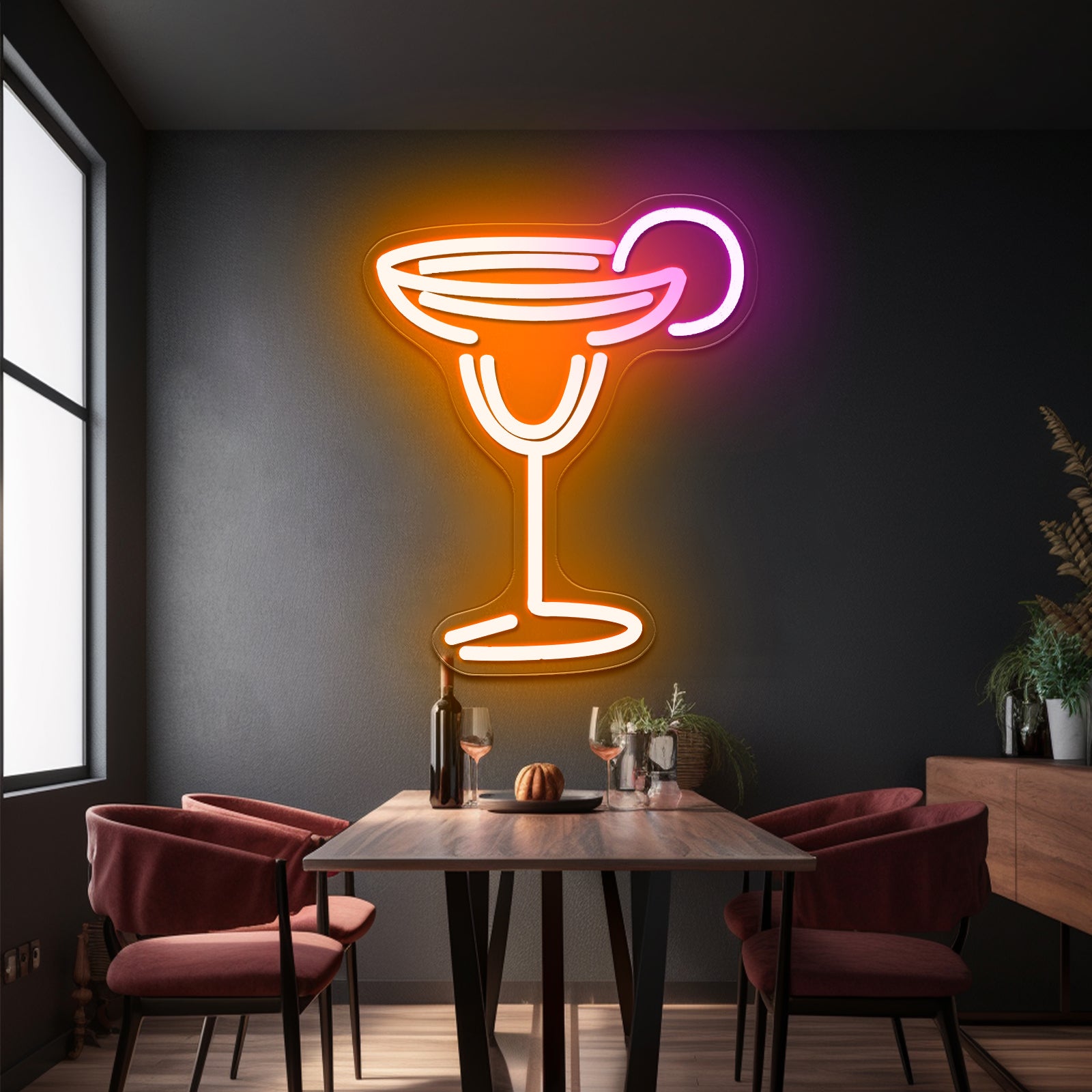 Margarita Cheap Led Neon Signs For Bar Wall Decor - LED neon sign close-up detail
