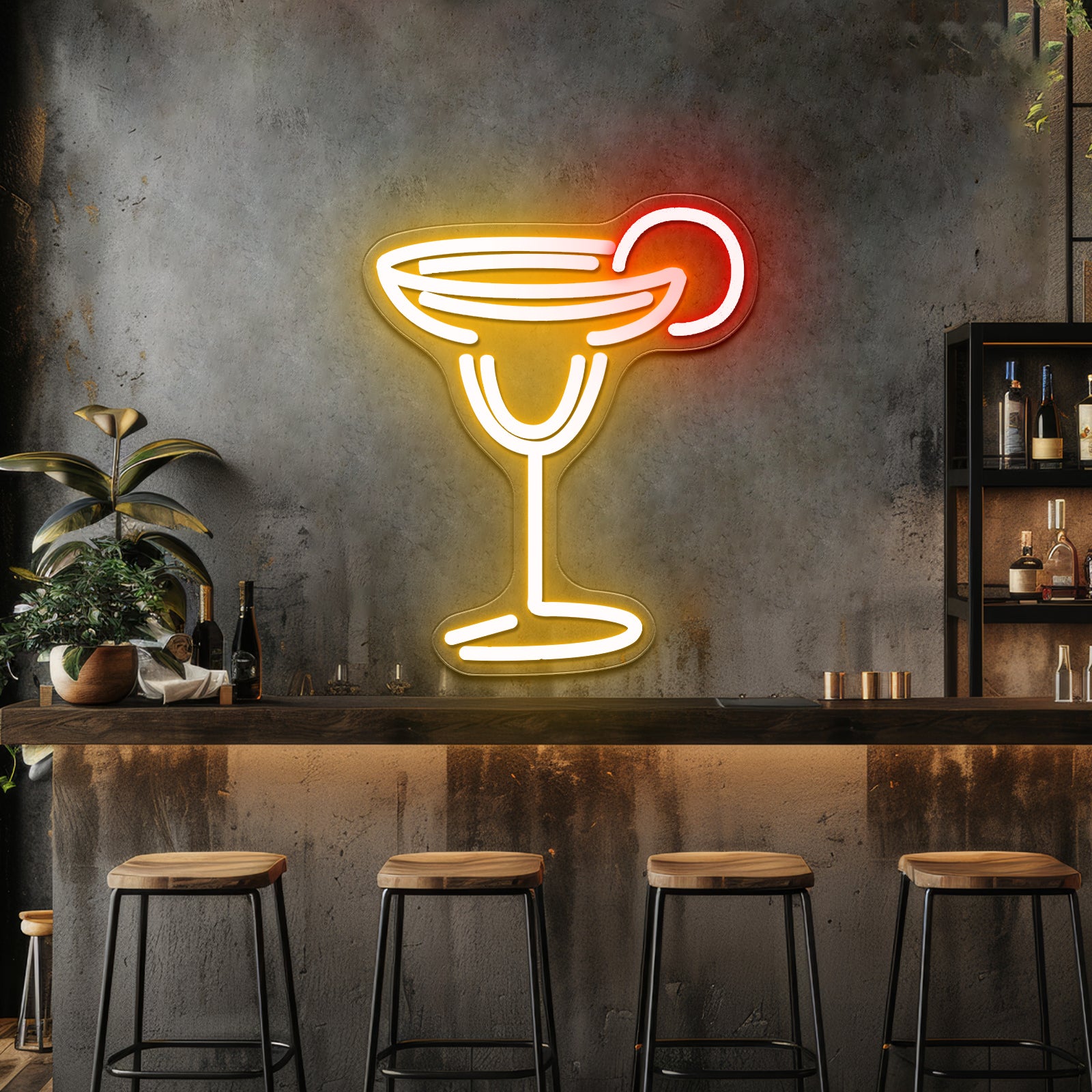 Margarita Cheap Led Neon Signs For Bar Wall Decor - Custom LED neon sign front view