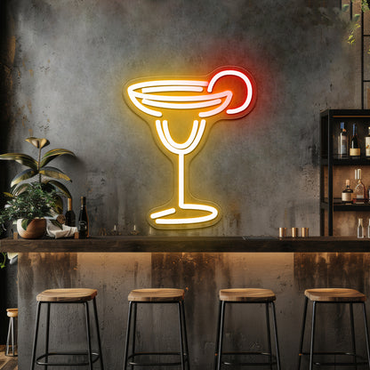 Margarita Cheap Led Neon Signs For Bar Wall Decor - Custom LED neon sign front view