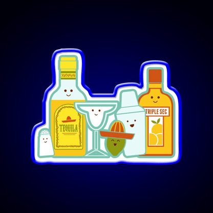 Margarita Cocktail Bar Decor Led Neon Sign Drink Neon Sign Rgb Color - Shineneon
