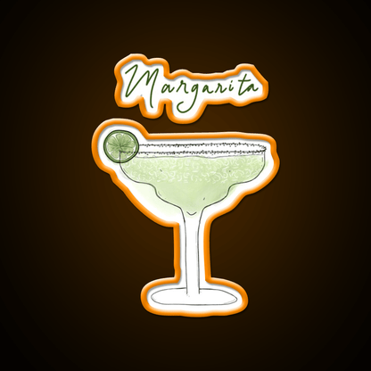 Margarita Cocktail Bar Decor Led Neon Sign Drink Wall Art Rgb Color - Shineneon
