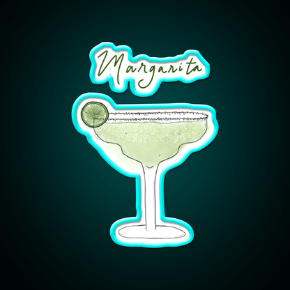 Margarita Cocktail Bar Decor Led Neon Sign Drink Wall Art Rgb Color - Shineneon