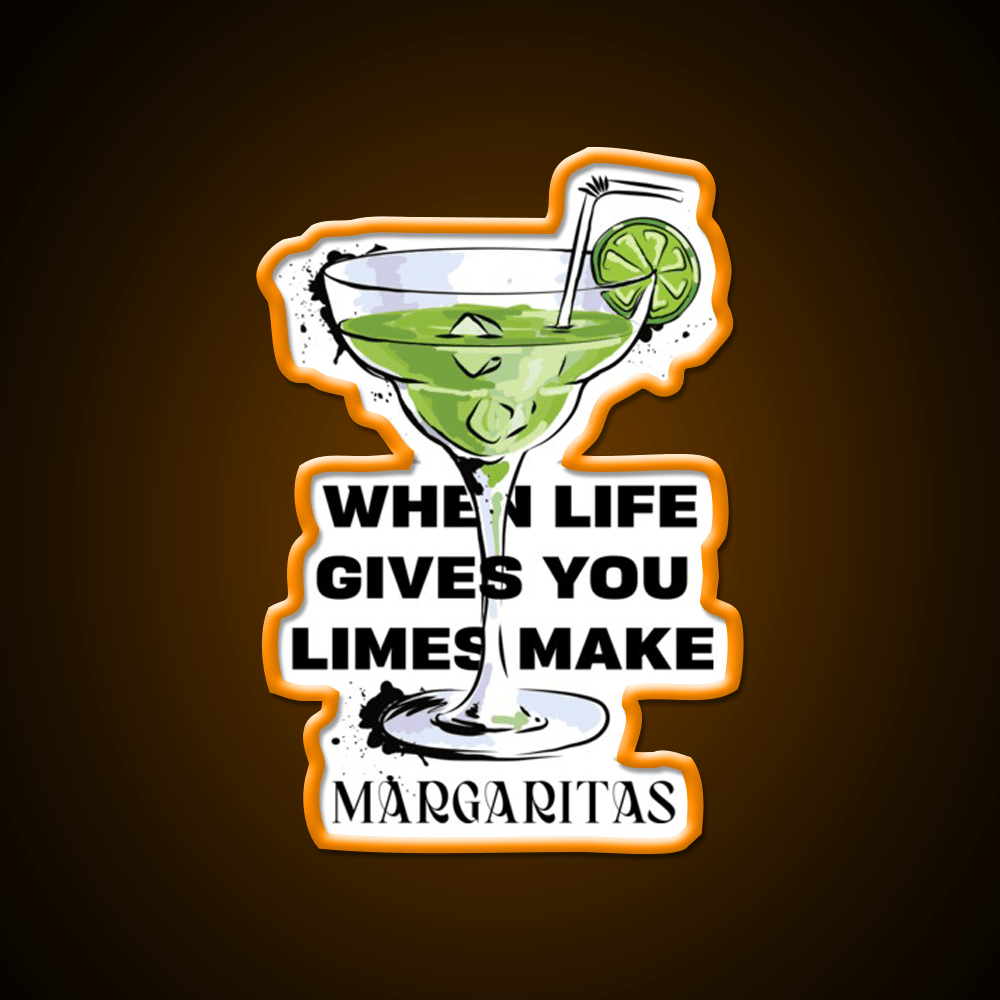 Margarita Cocktail Bar Decor Led Neon Sign For Cocktail Lovers Rgb Color - Shineneon