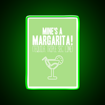 Margarita Cocktail Mines A Margarita Cocktail Bar Decor Led Neon Sign Rgb Color - LED neon sign view 8