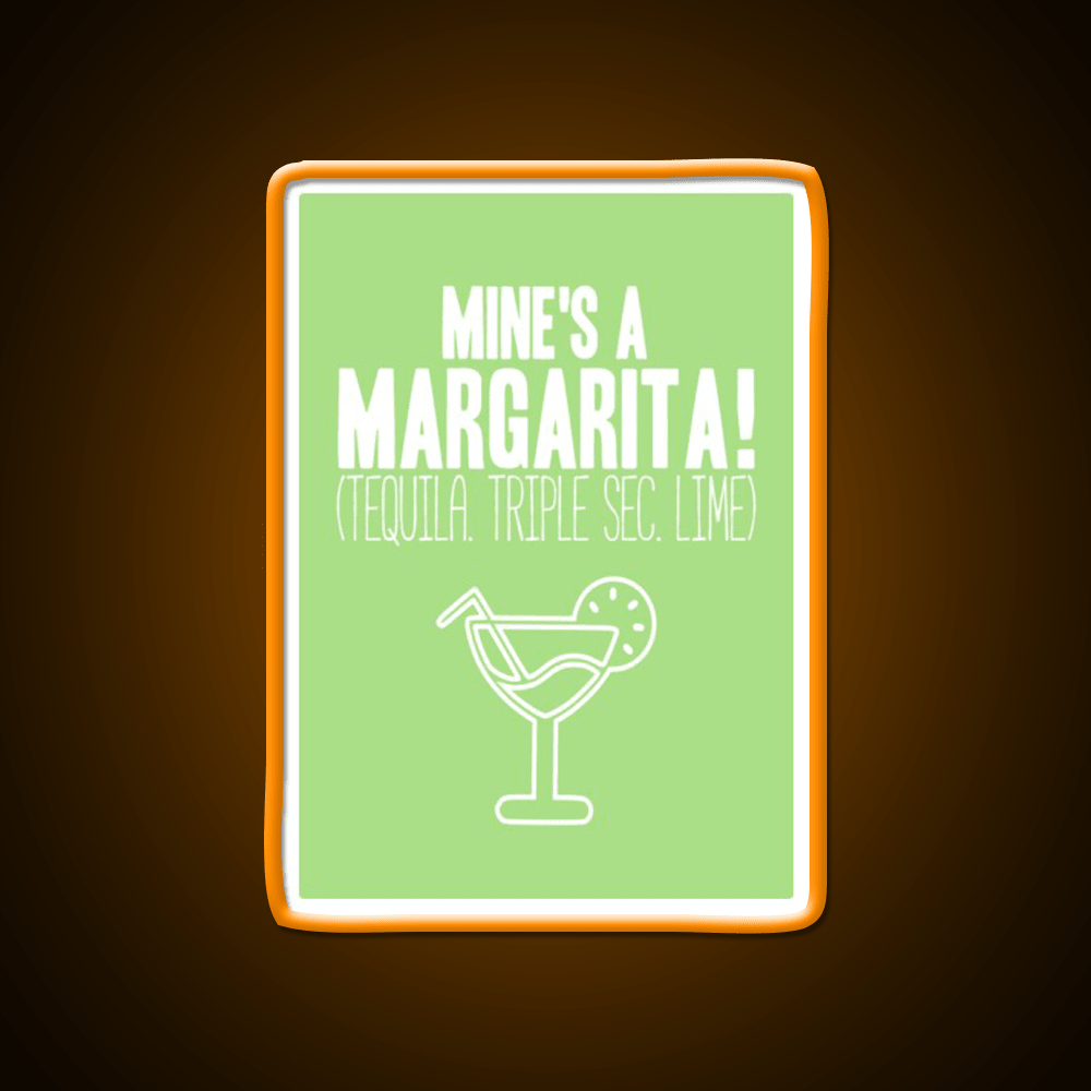 Margarita Cocktail Mines A Margarita Cocktail Bar Decor Led Neon Sign Rgb Color - Shineneon