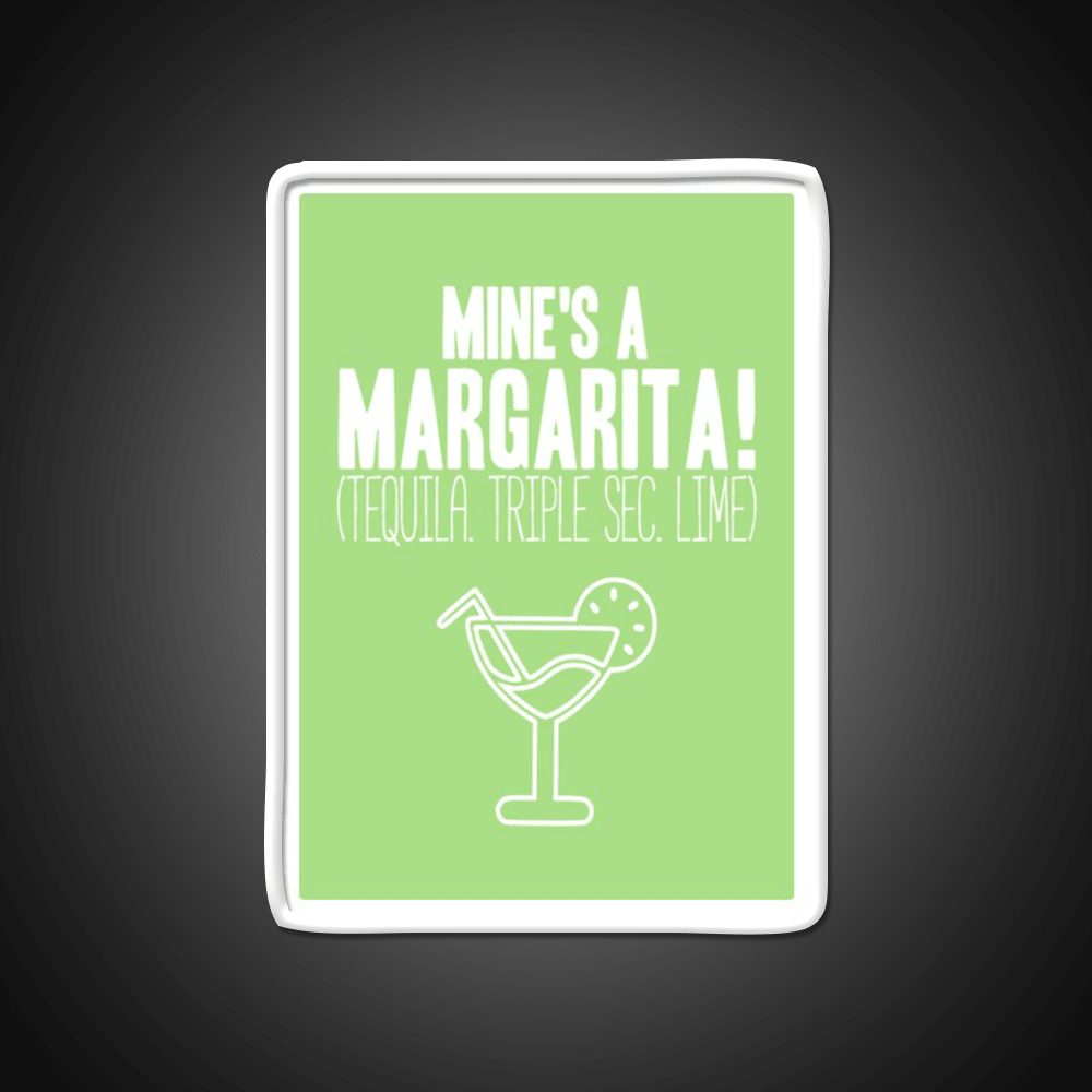 Margarita Cocktail Mines A Margarita Cocktail Bar Decor Led Neon Sign Rgb Color - Shineneon