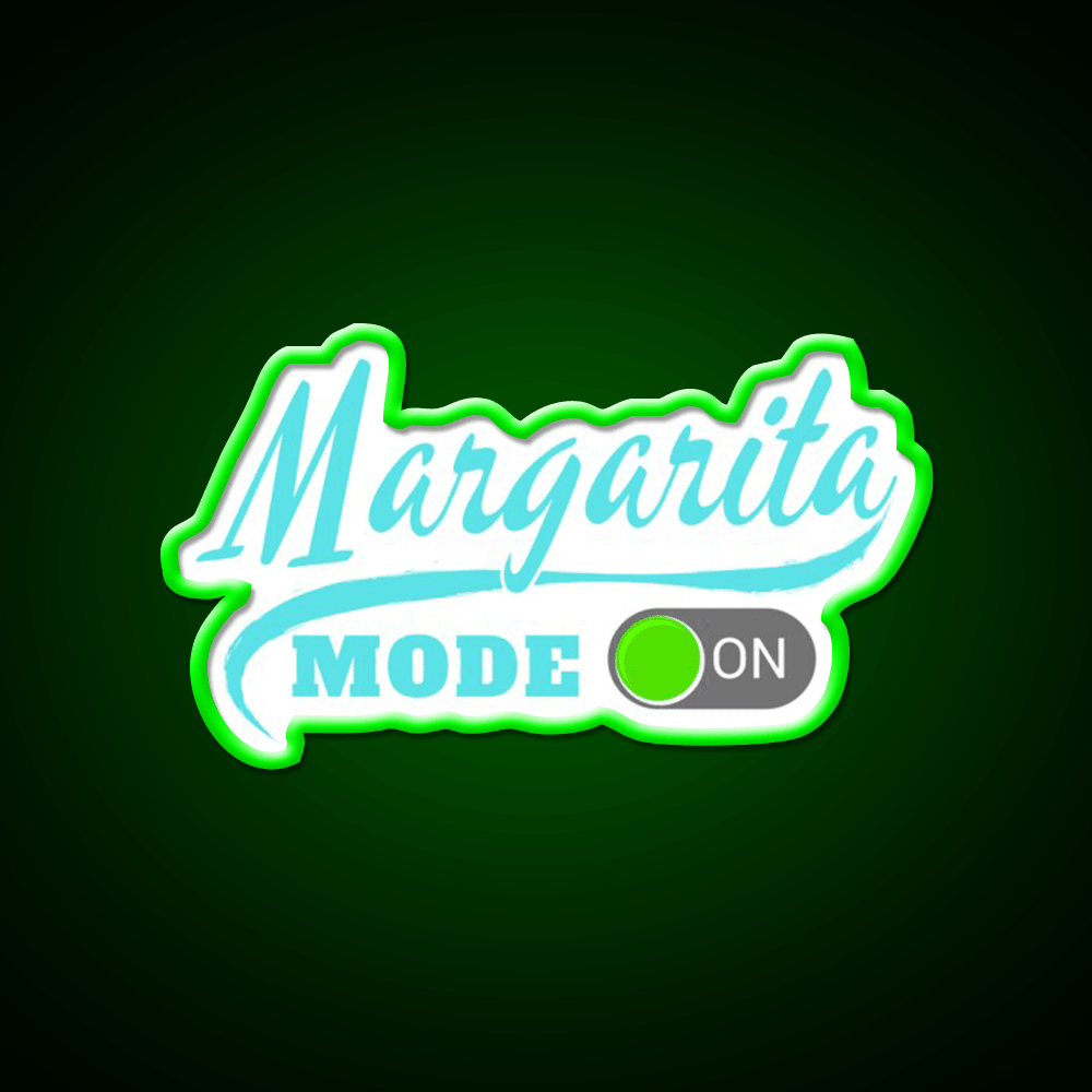 Margarita Mode On Party Drink Tequila Led Neon Sign Rgb Color - Shineneon