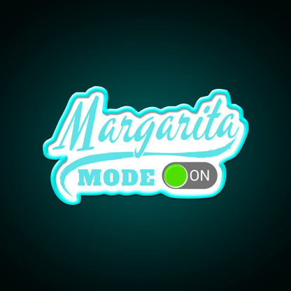Margarita Mode On Party Drink Tequila Led Neon Sign Rgb Color - Shineneon