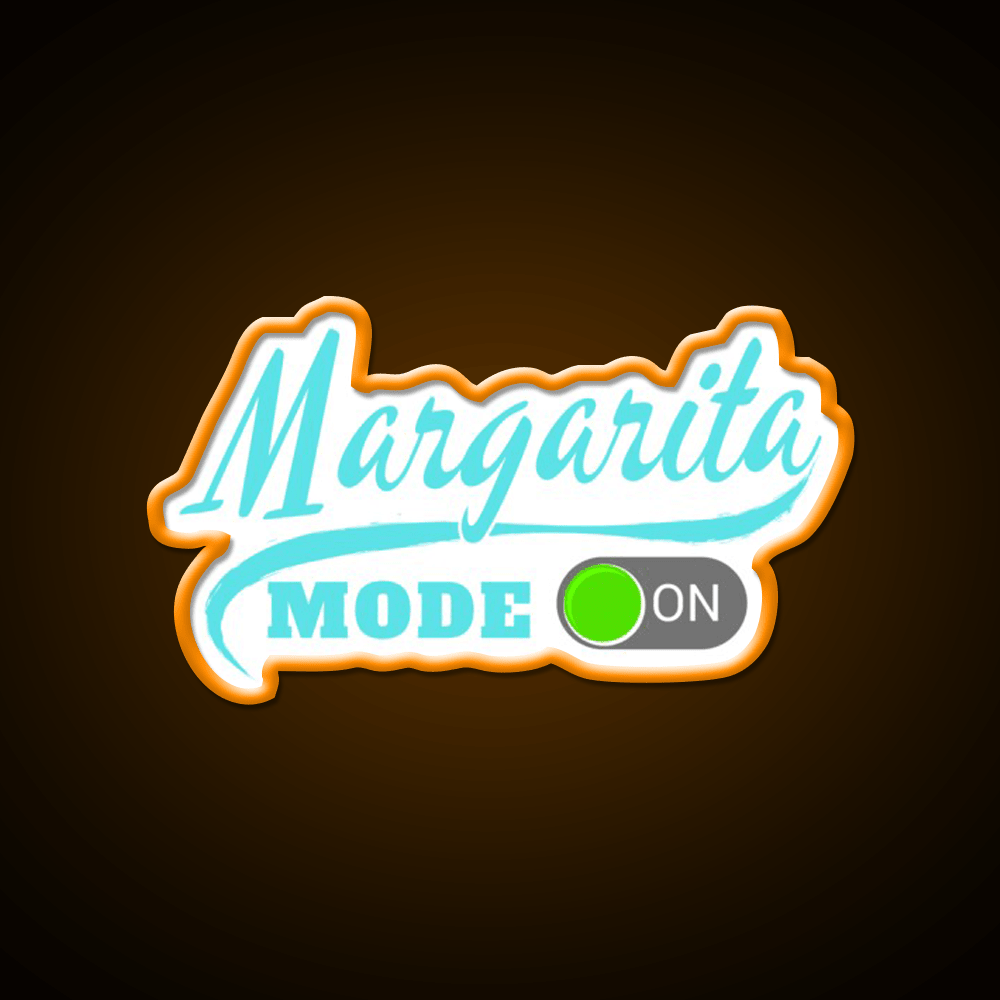 Margarita Mode On Party Drink Tequila Led Neon Sign Rgb Color - Shineneon
