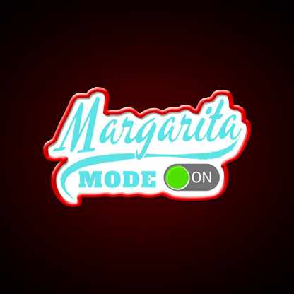Margarita Mode On Party Drink Tequila Led Neon Sign Rgb Color - Shineneon