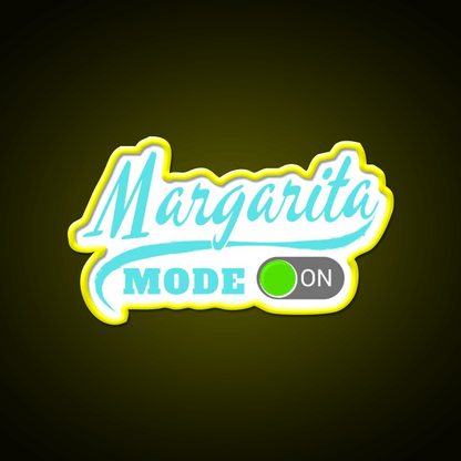 Margarita Mode On Party Drink Tequila Led Neon Sign Rgb Color - Shineneon