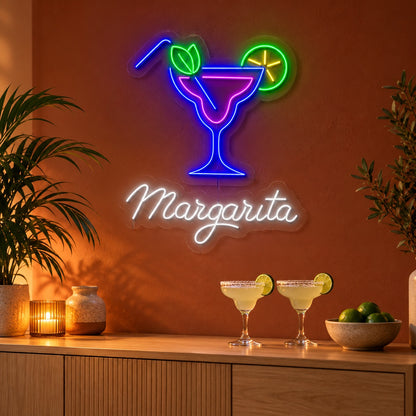 Margarita LED Neon Sign - advertising view